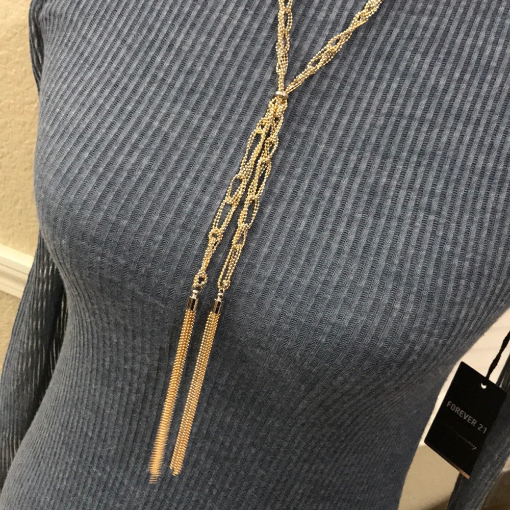 Statement Silver and gold woven necklace new/box - Picture 3 of 8